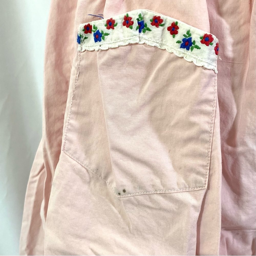 Vintage 1950’s Pink Cotton Dressing Gown Small Medium Robe Heely’s Originals - Picture 5 of 9